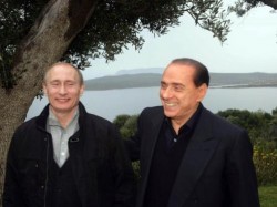 BERLUSCONI PUTIN1 e1303491842653 Putin prende spunto da Berlusconi, nasce Forza Russia