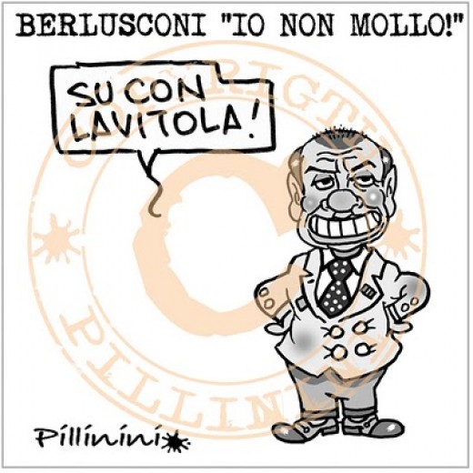 Silvio non molla (vignetta)